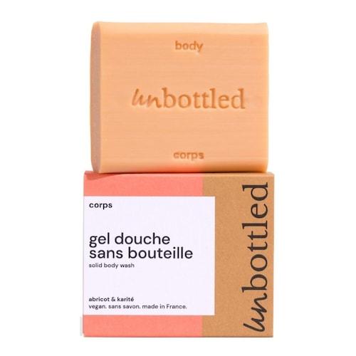 UNBOTTLED - Gel Douche Sans Bouteille Abricot & Karité - Mýdlo