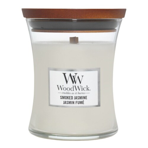 WOOD WICK - Vonná svíčka střední Smoked Jasmine
